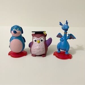 Disney Doc Mcstuffins Figures Stuffy Dragon Professor Hootsburgh Bloopy Blue Dog